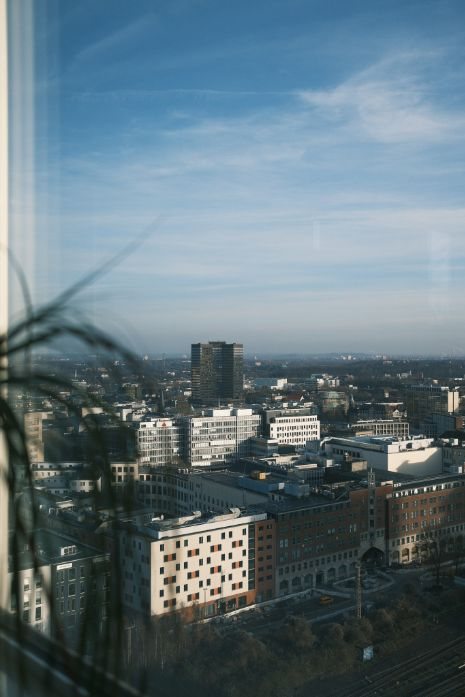 Ausblick aus dem FLOWD Office über Essen